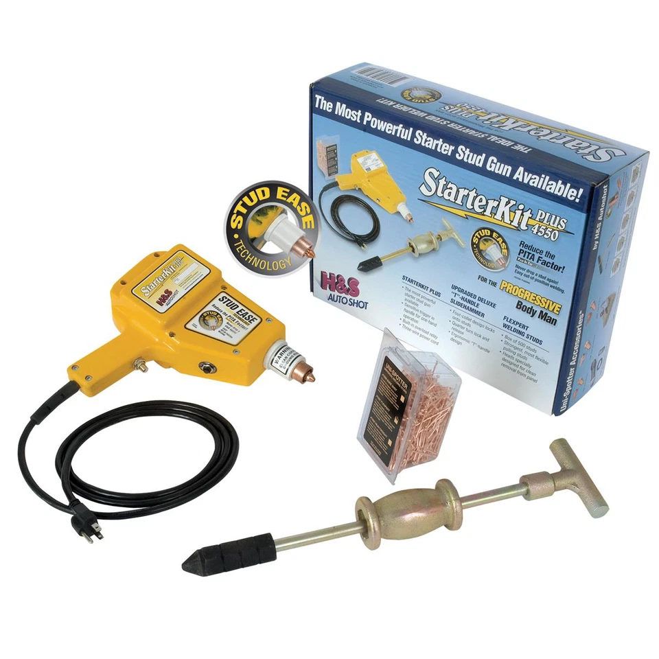 H & S Autoshot 4550 Uni-Spotter Stud Welder Dent Puller Starter Plus Kit Foto 2 de 2