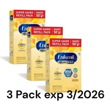 Enfamil NeuroPro Infant Formula Powder 31.4oz Box’s - EXP 03/26 3 Pack