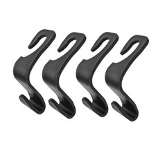 Car Headrest Hooks for Bags  Groceries - Heavy Duty Back Seat Organizer 4pk 