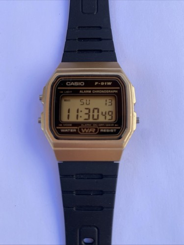 Casio F91W 593 Golduhr