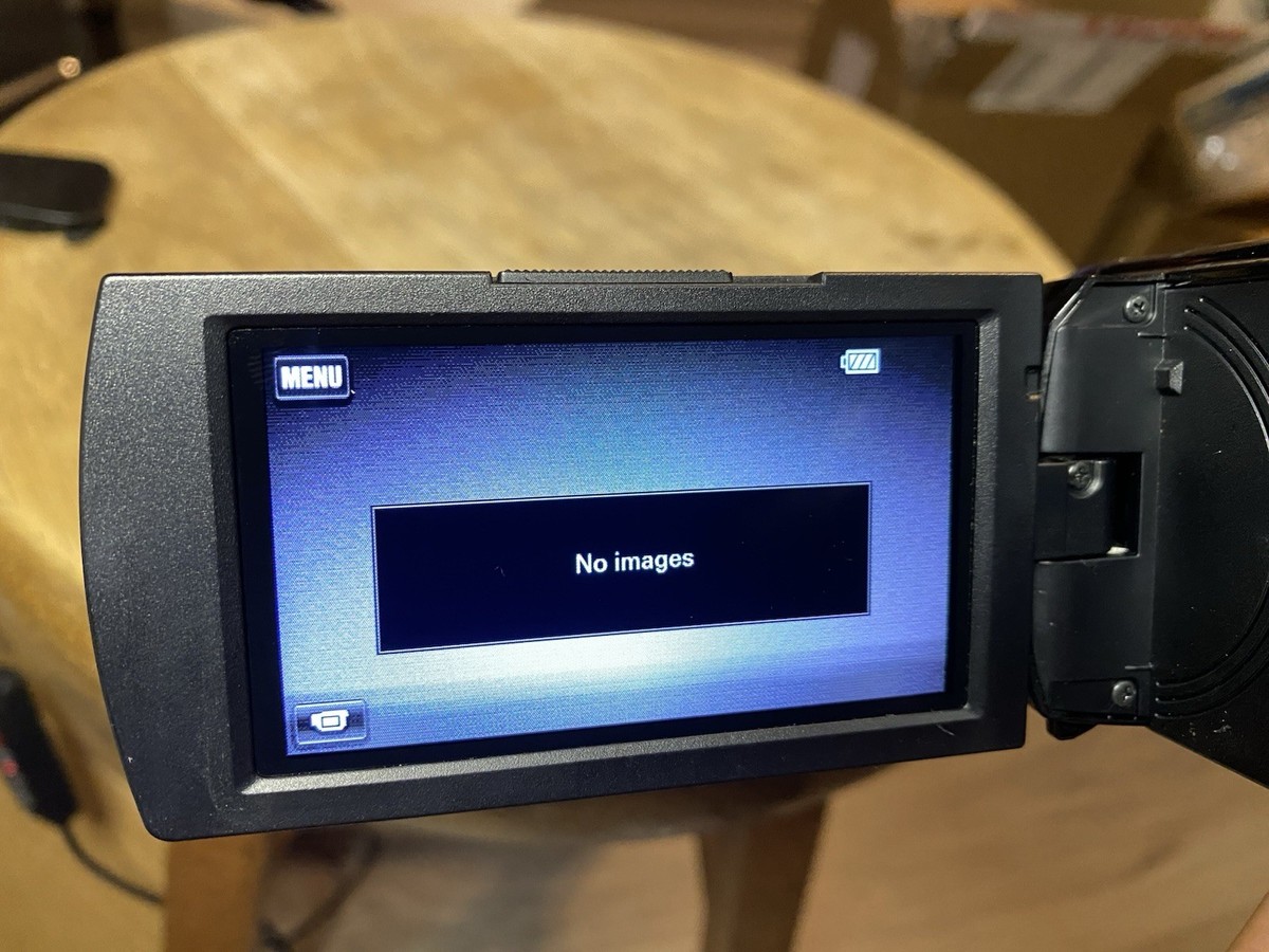 Sony HDR-PJ380 16 GB Handycam Video Cam 8.9 MP Projector Tested NO