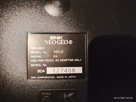SNK NEO GEO AES Console Japan System,  with Box, Controller, Av Cable 