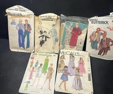Vintage Sewing Pattern Lot Mixed Brands & Styles, See Pics