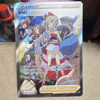 Pokémon TCG Irida GG63/GG70 Crown Zenith Ultra Rare Full Art Holo Trainer Naoki 