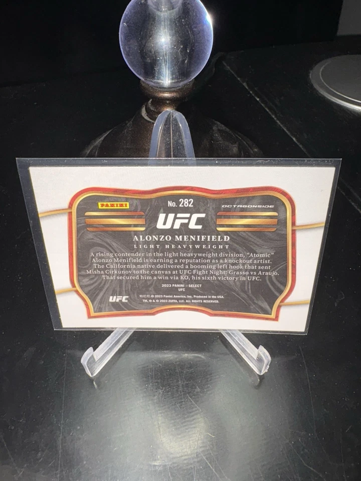 2023 Select UFC #282 Alonzo Menifield Octagonside Base - Image 2 of 2