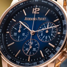 Audemars Piguet Code 11.59 Chrono 41mm Rose Gold Smoked Blue - 26393OR Full Set 7