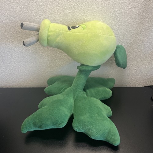 Plants vs. Zombies Plush Gatling Pea Worldmax BALD 2012 12" - Picture 3 of 4