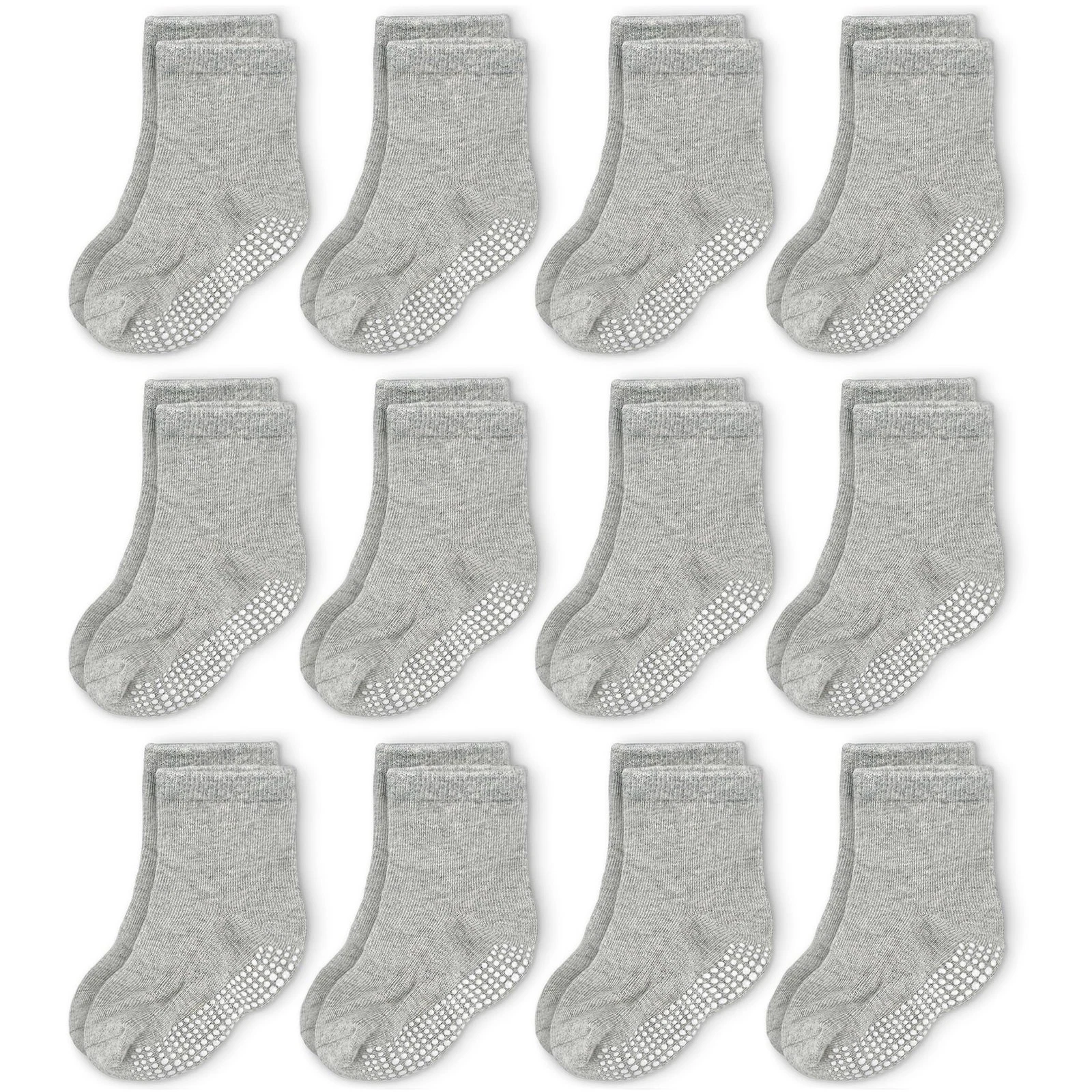 CozyWay Baby Socks & Toddler with Grippers - 0-6 Months, Gray
Opens in a new window or tab