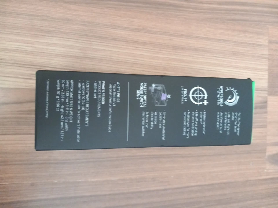 Razer Basilisk V3 Wired Gaming Mouse 11 Buttons 26K DPI RGB Optical Switches - Image 2 of 4