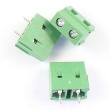 5pcs 7.5mm pitch 2 pin 2 poles straight PCB screw terminal 300V 10A #ff