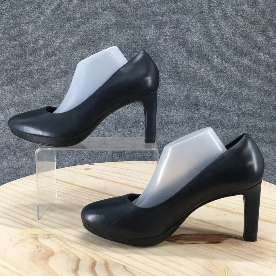 Colección por Clarks Zapatos Mujer 8M Ambyr Joy Pump Azul Tacones de aguja 26162667 Foto 2 de 4