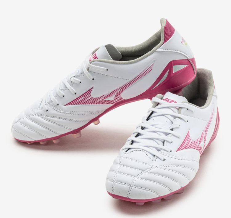 ミーナヨコ Mizuno Morelia Neo IV Pro AG Soccer Cleats White Pink Tetra