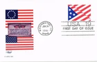 Dr Jim Stamps 19c Flag First Day Issue Postal Card Artmaster Cachet