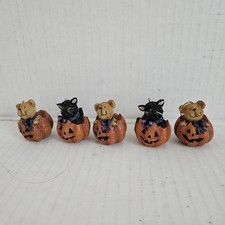 Boyds Bears - Lot Of 5 Halloween Mini Pumpkin...
