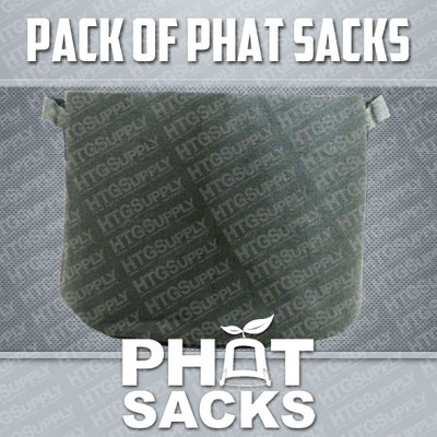 PHAT SACKS FABRIC GROW POTS 1, 2, 3, 5, 7, 10, & 20 GALLON SMART BAGS W/ HANDLES