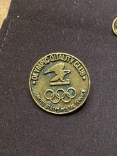 vintage Olympic Quality Club USPS pin, made in USA