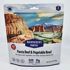 Fiesta Beef & Vegetable Bowl - Backpacker's Pantry - Meal Freeze Dried Camping