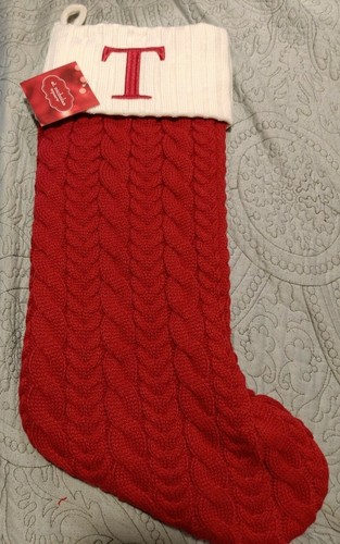 NUEVAS Medias de Navidad Tejidas Cuadradas San Nicolás F, H, N, T Rojo -757 - Imagen 4 de 14