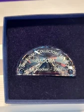 2002**SWAROVSKI CRYSTAL "ISADORA" PLAQUE**~SCS Annual Edition~ADI STOCKER~Box