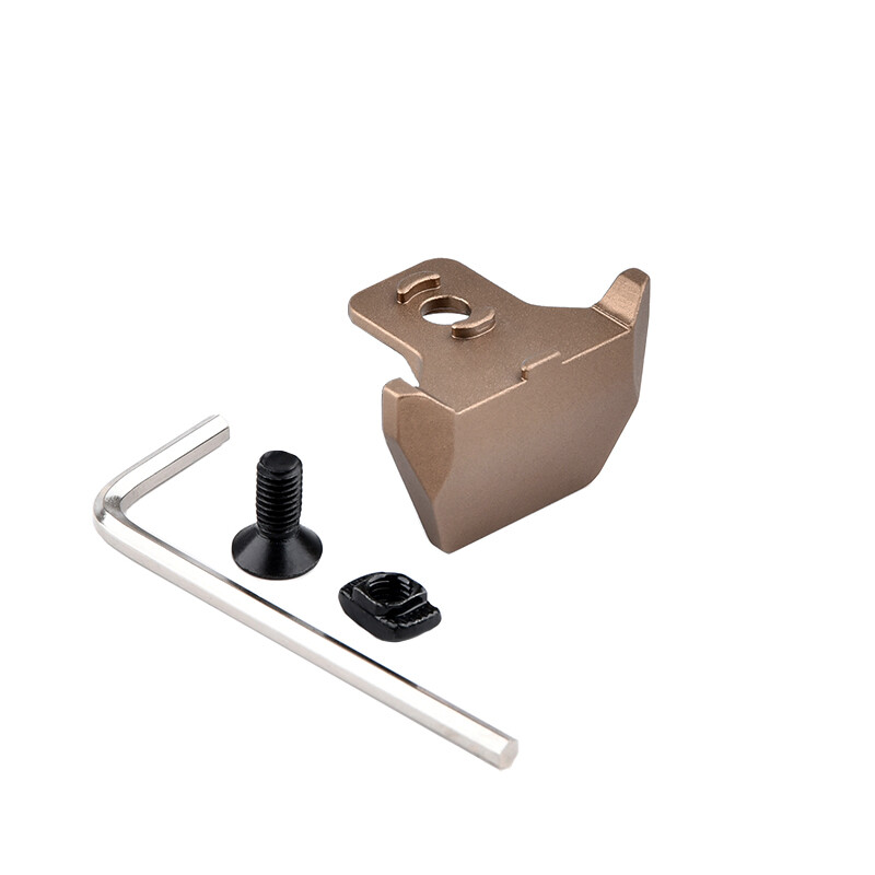 MLOK KEYMOD Rail Mount MLOK & KEYMOD Rail Mount Tactical Accessory - Aluminum Mini Parts For Airsoft/Hunting Black Metal Rail Attachments - Foto 3