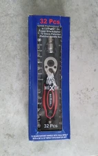 Boxer 32 Pc 10mm Impact Bit with 3/8” & 1/2” Impact Bit Adapter Set