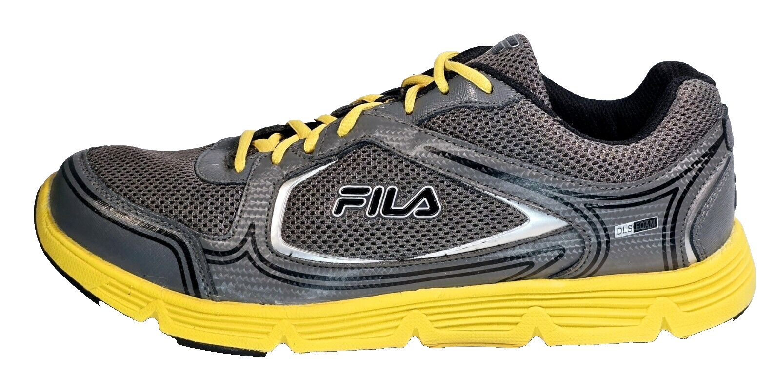 SAOLA Scarpe da corsa Fila Cool Max uomo taglia 12 grigio giallo allenamento atletico 1HR18027049
