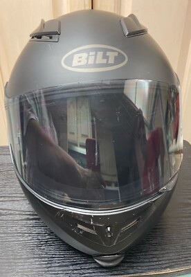 BILT TECHNO BLUETOOTH HEADSET MOTORCYLCE HELMET W/ACCESSORIES –  PRE-OWNED L
