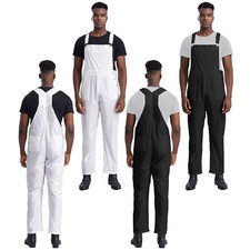 Men Lightweight Coveralls Work UtilityWater Resistant Bib Jumpsuit with Pockets