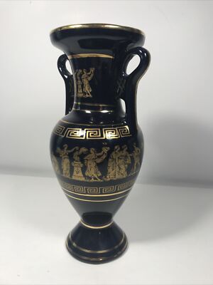 Vintage Star Hand Made Vase In Greece 24K Gold | eBay
