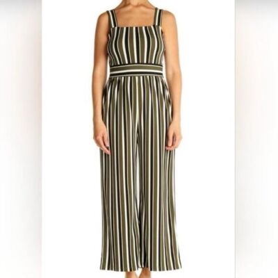 EXPRESS STRIPED WIDE LEG CROPPED JUMPSUIT, small