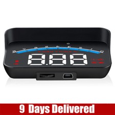 M6S Head Up Display OBD2 Overspeed Warning Windshield Projector With Lens Hood