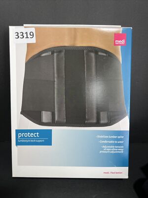 Medi Protect Lumbostyle Back Support Brace Black Size 1 K260621