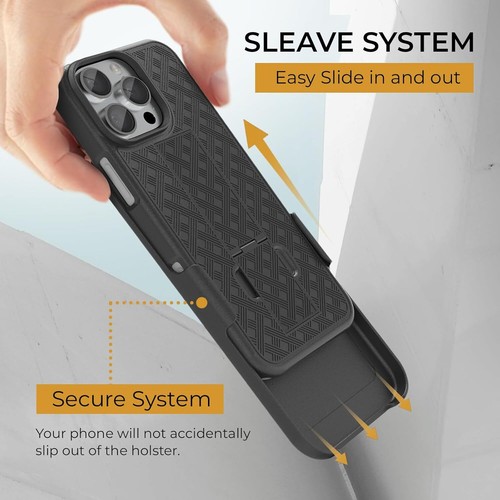 Funda para iPhone 16 Pro Max 15 14 13 12 11 Pro Funda Clip para Cinturón Soporte Cubierta - Imagen 9 de 9
