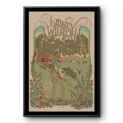 Poster Lainey Wilson Oct 18, 2024 at Red Hat Amphitheater Raleigh NC Poster