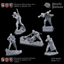 Plastic Platoon German SS Soldiers Battle Of Berlin Scale 1/32 New Release 2024