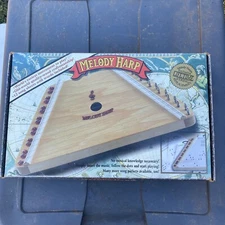 Melody Harp By Trophy Music Co. With Music Sheets, Extra String Used