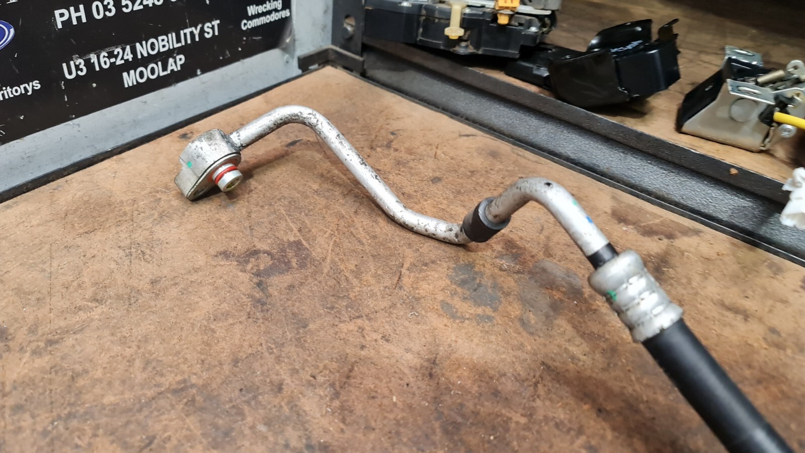 FORD TERRITORY SZ 6 CYL DIESEL AC PIPE HOSE COMPRESSOR TO CONDENSER ...