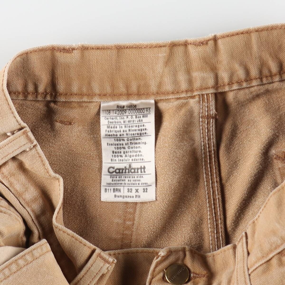 00'S Carhartt Dungaree Fit Duck Painter Pants Men's W29