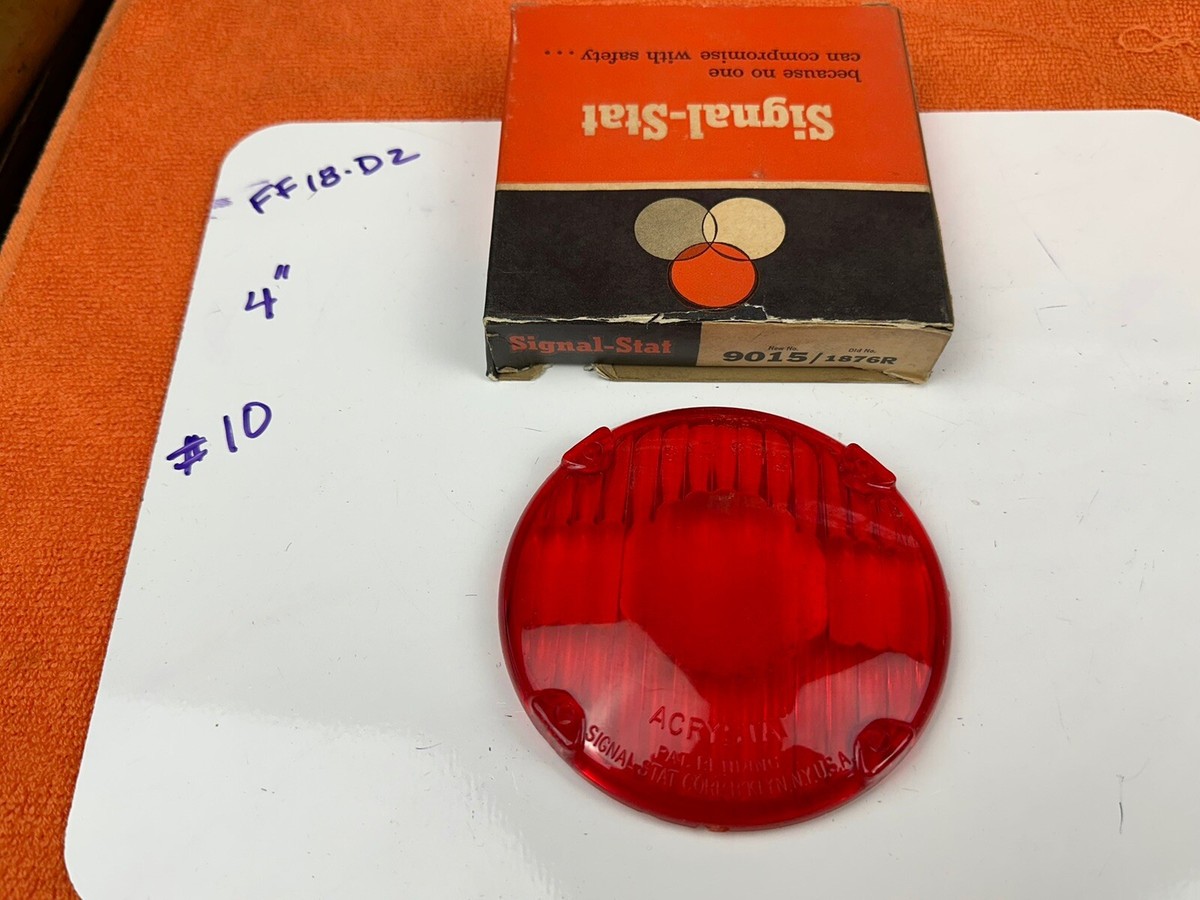 ビンテージ SIGNAL-STAT キャッツアイ￼テールランプ シグナルスタット NOS Vintage 4” SIGNAL STAT Red TURN SIGNAL TAIL Light LENS OLD