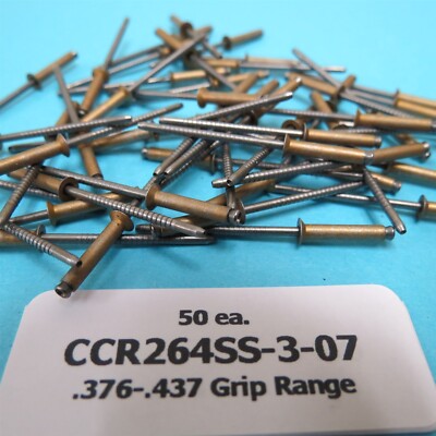 CCR264SS3-07 (50 ea) Cherry Aircraft Anchor Nut Plate Rivets .376