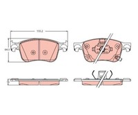 Bremsbelagsatz, Scheibenbremse Trw GDB2342 FüR Ford Focus Iv