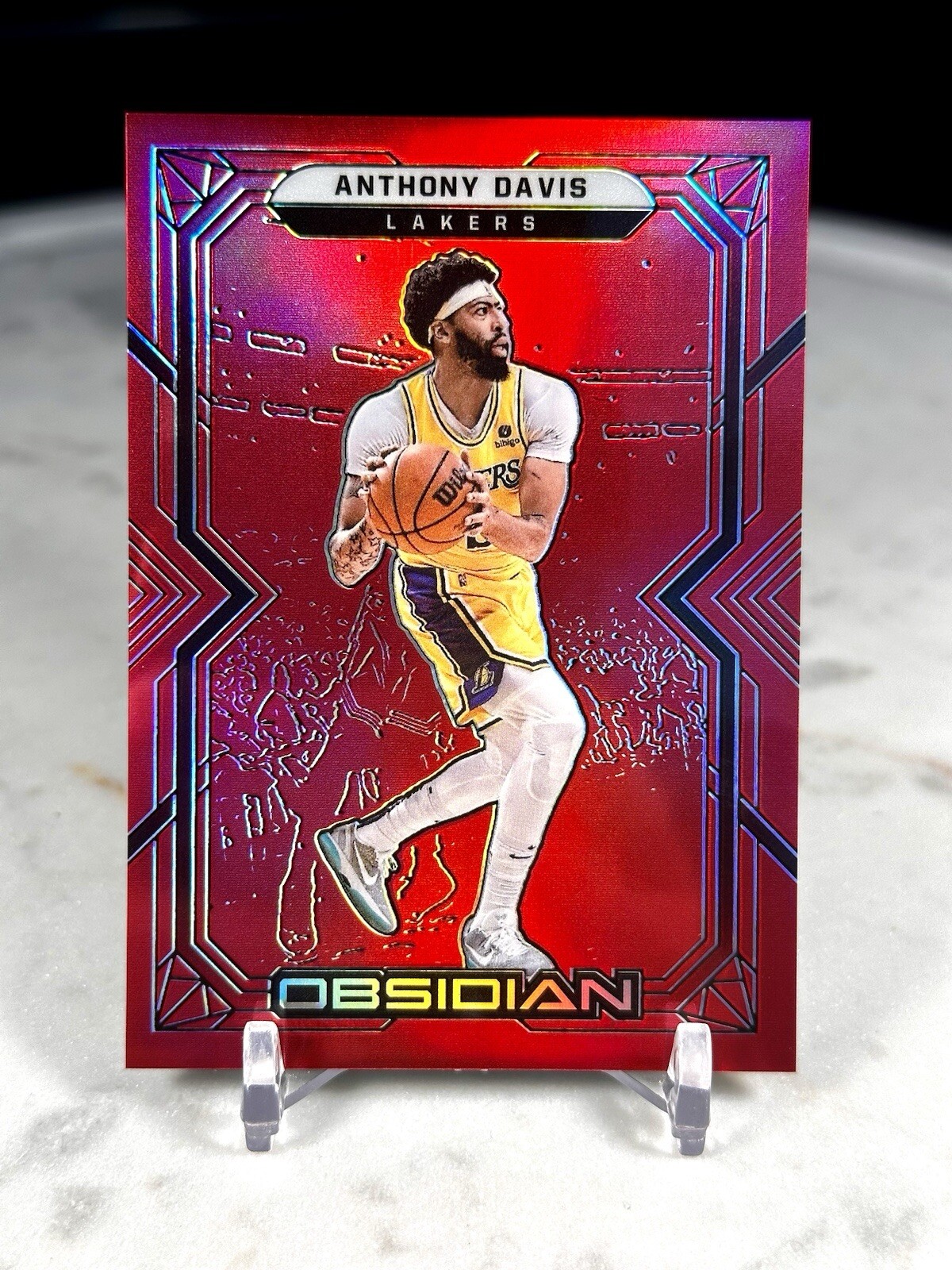 Anthony Davis 2021-22 Obsidian T-mall Asia Electric Etch Red Flood #3 SP