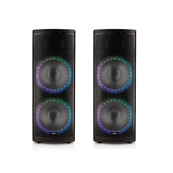 Galaxy Twin 15 Active Light Up Speakers Pair by Gear4music eBay