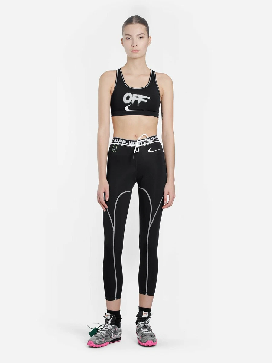 NIKE x OFF WHITE PRO NRG WOMEN'S SPORTS SET LEGGINS+BRA (CN5574 010) SIZE  (M)