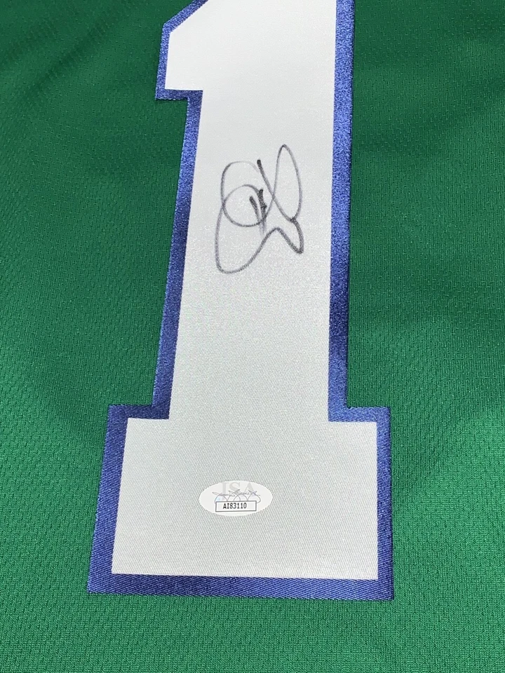 CAMISETA FIRMADA POR SEAN BURKE DE LOS FANÁTICOS HARTFORD WHALERS CCM #1 CON LICENCIA CERTIFICADO DE AUTENTICIDAD JSA Foto 2 de 3