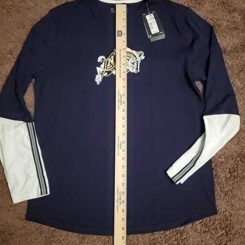 UA Navy Midshipmen Gameday Tech Long Sleeve Shirt Men's Medium Under Armour - Picture 5 of 6