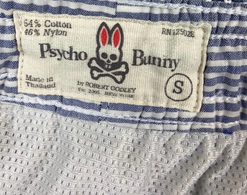 Psycho Bunny Mens Small Swim Trunks Lined Elastic Waist Drawstring - Picture 4 of 4