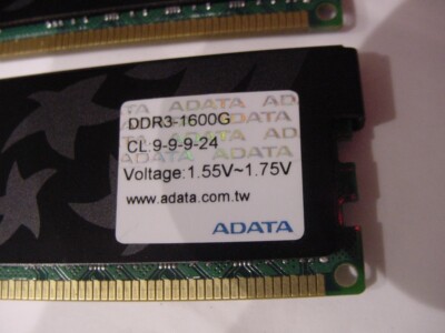 COMPUTER MEMORY - ADATA DDR3 1600G(9) 1.55V-1.75V AX3U1600GB2G9-2G