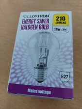 Halogen Eco Golfball Light Bulbs 18W ES E27 LLOYTRON X 10