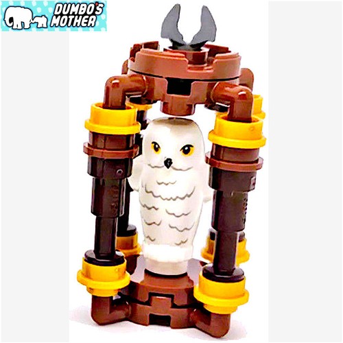LEGO Hedwig Harry Potter White Owl w/ Rippled Chest Feathers Incl Bird